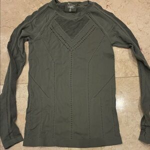 Athleta Olive Long Sleeve Top